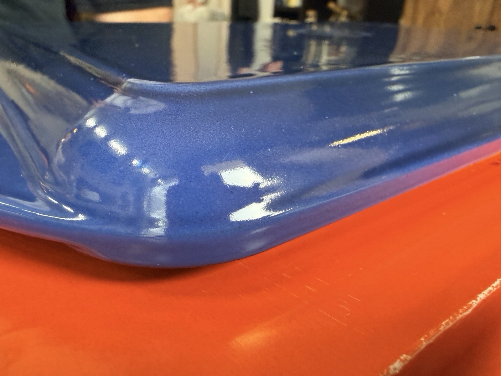 Le Creuset Lapis Blue 32cm Rectangular Skinny Grill Cast Iron New in Box