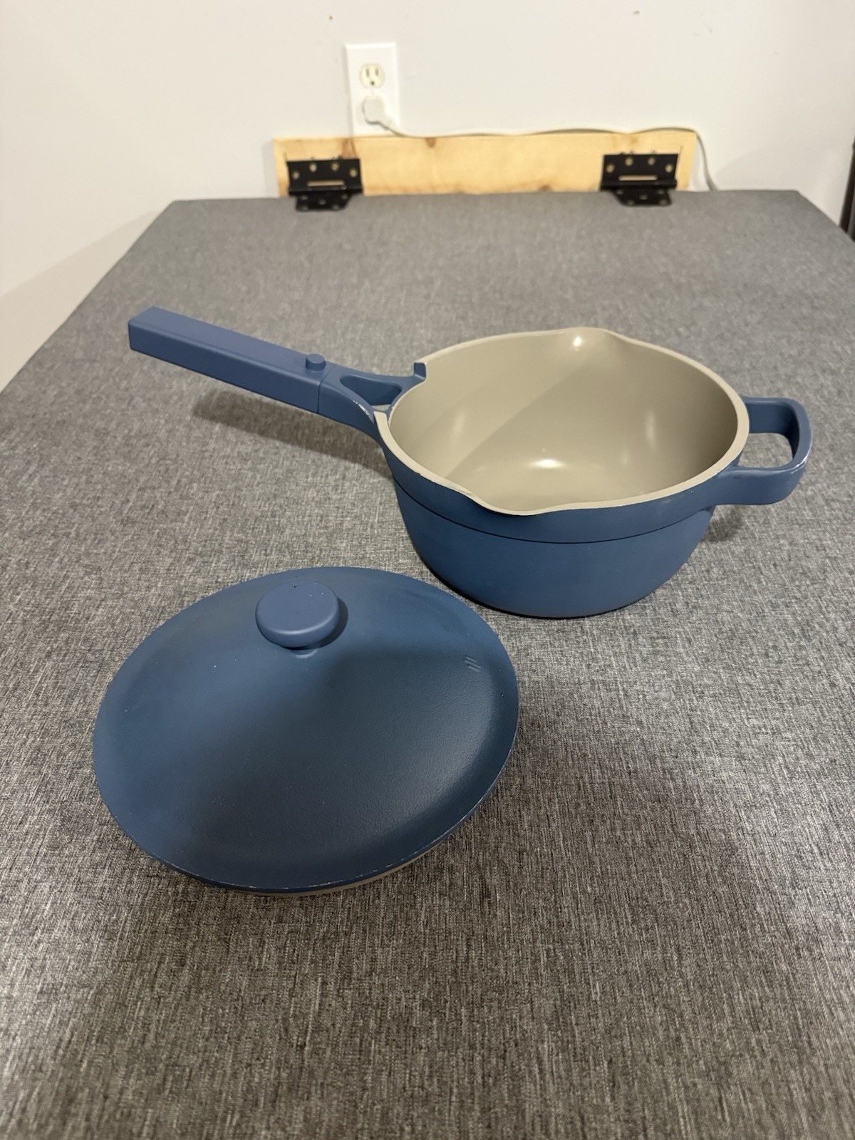 Our Place 8.5″ Ceramic Nonstick Mini Always Pan Blue Salt 1.2 QT