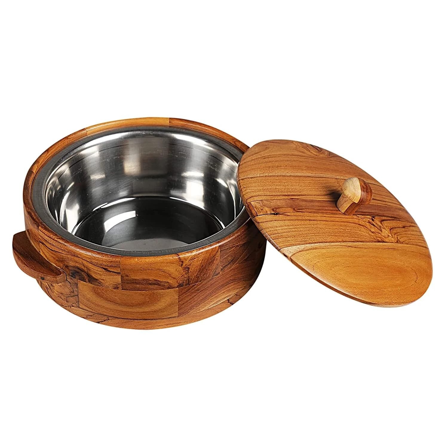 Teak Wood Chapati Box-1 pcs