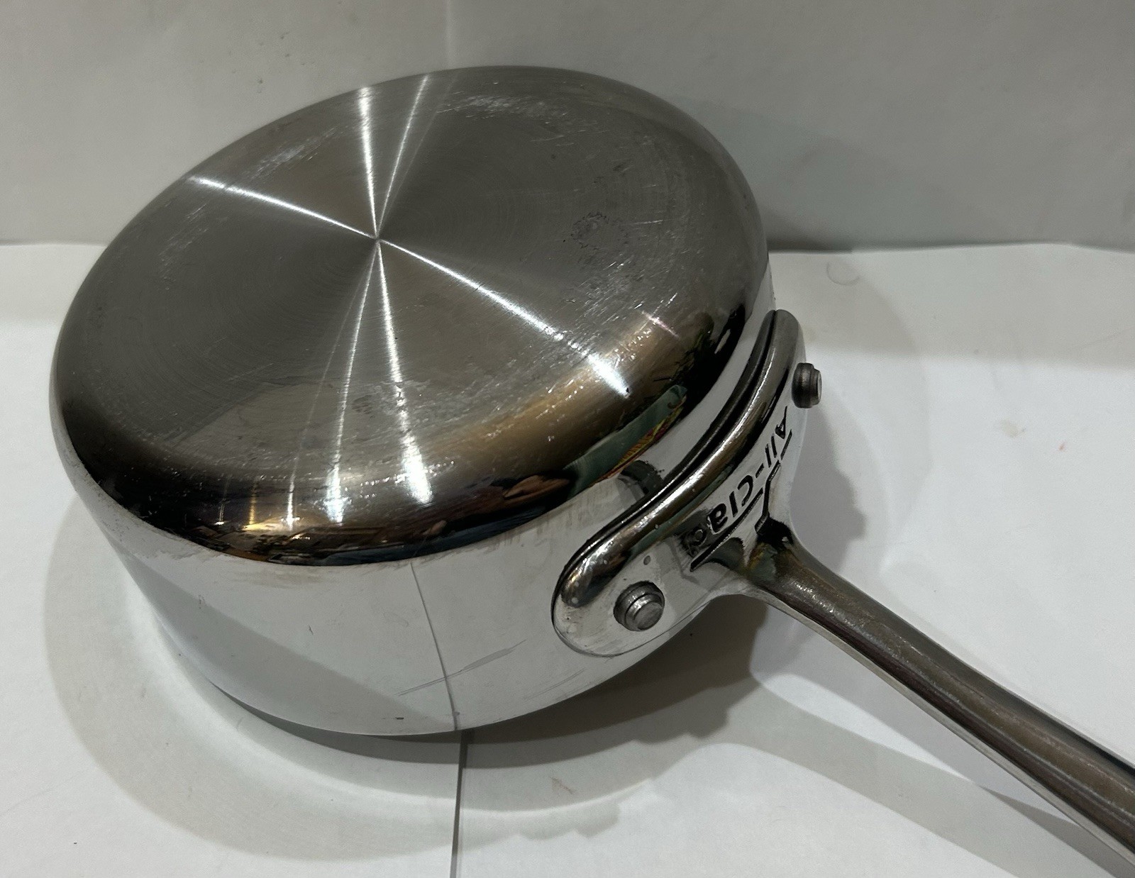 ALL CLAD POT NO LID 6” DIAMETER 3.5” TALL SAUCEPAN POT