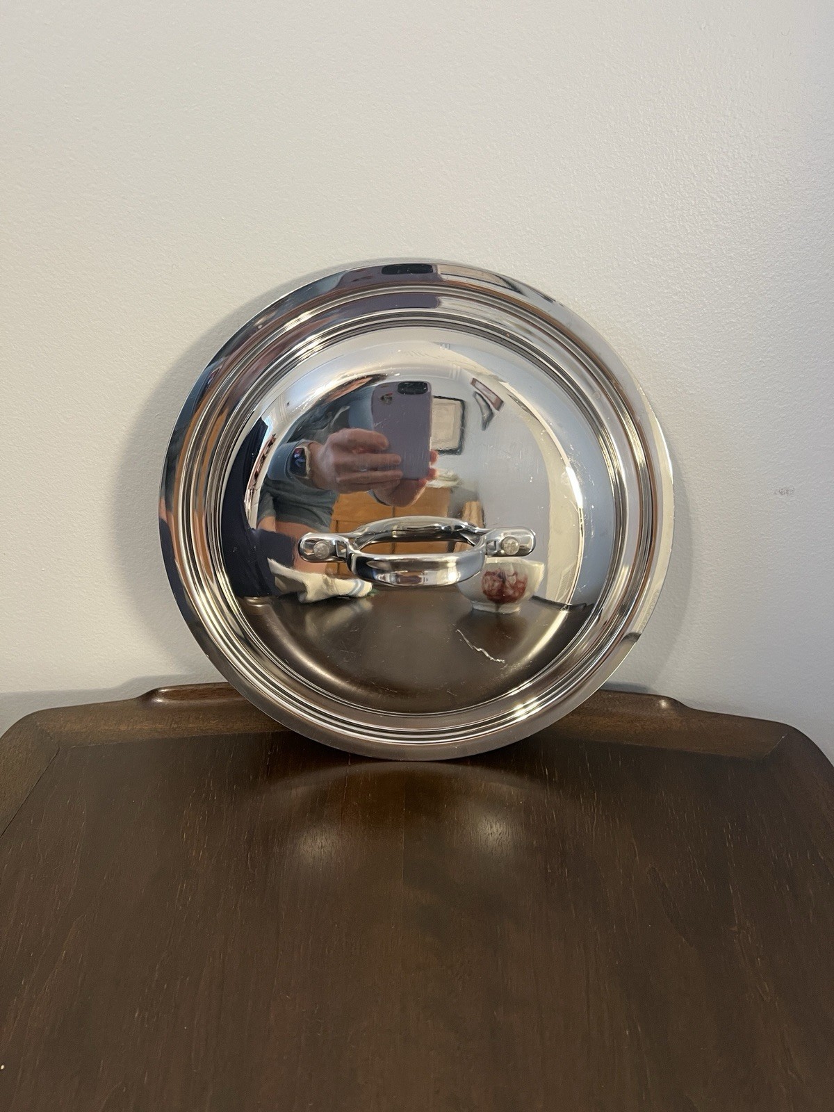 All-Clad Domed Lid 9-3/8” Outer Rim 8-1/2” Inner Rim Great Condition
