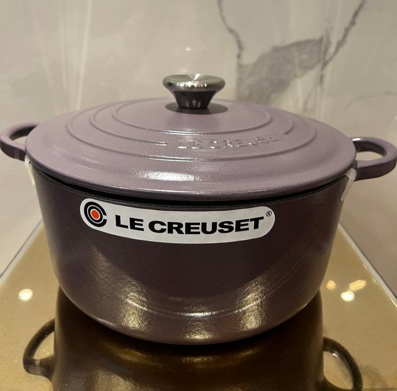 Le Creuset Cocotte 24cm 9.5in 4.5qt Amethyst Purple Cast Iron Enamel Pot