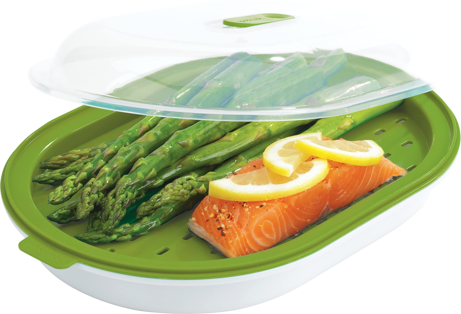Everyday Microwave Food Steamer – Vegetable & Fish Cooker, Preserves Vitamins…