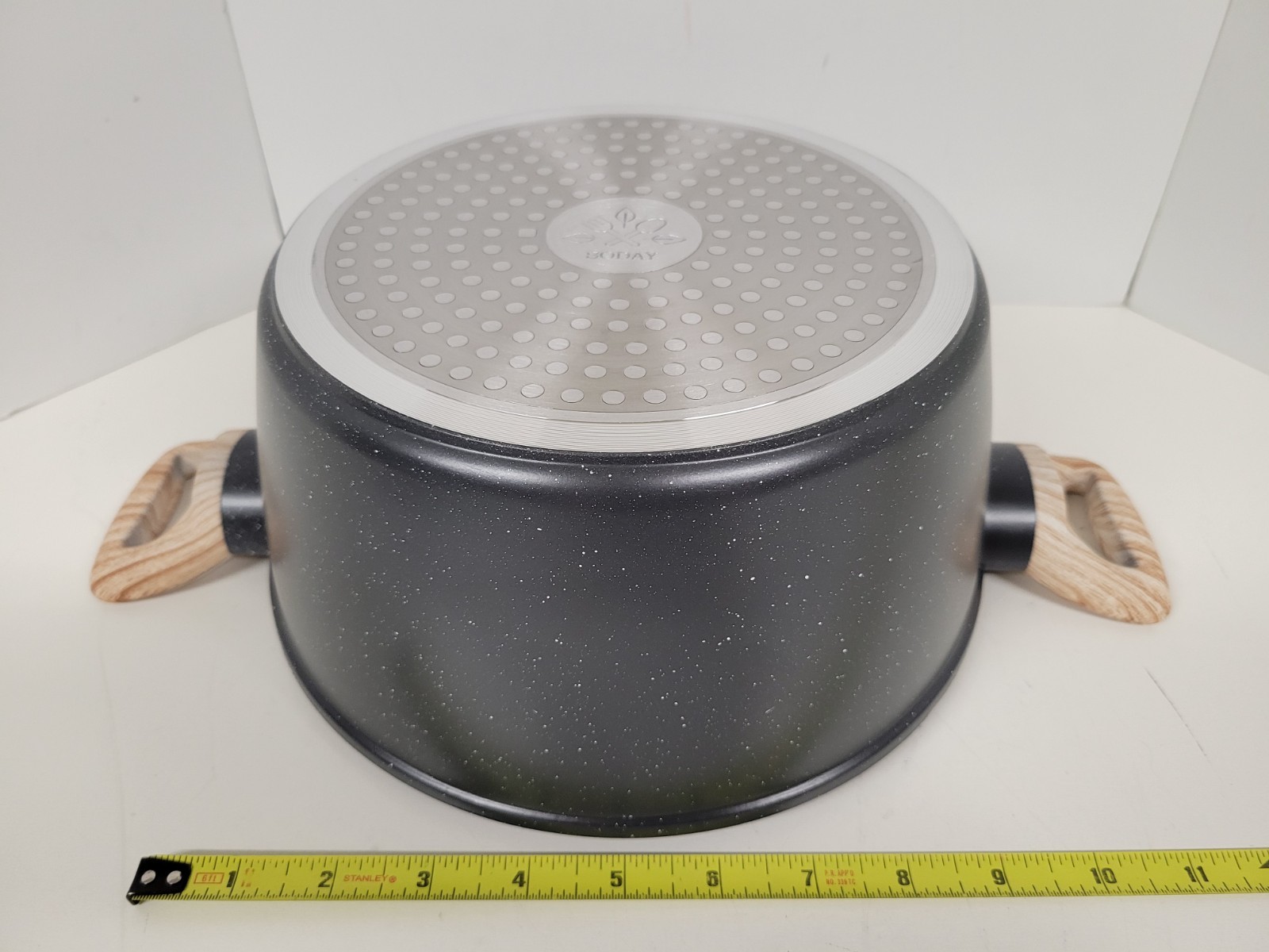 Soday Non-stick Cookware Pot w/Side Handles Deep Cooking Pan 9-3/4″ x 4-1/2″