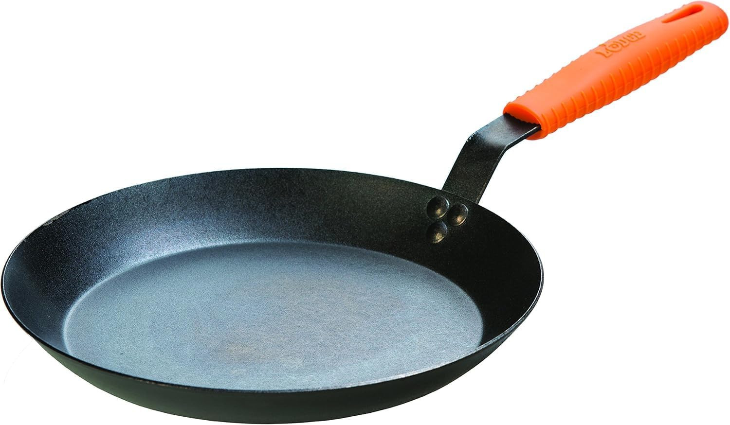 Carbon Steel Skillet, Black/Orange, 12-Inch
