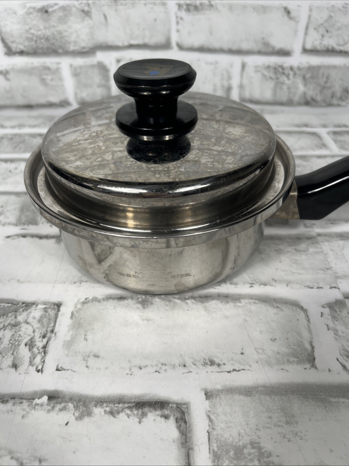 Vintage Rainbow Cooking System Surgical Stainless Steel Pot W/Lid