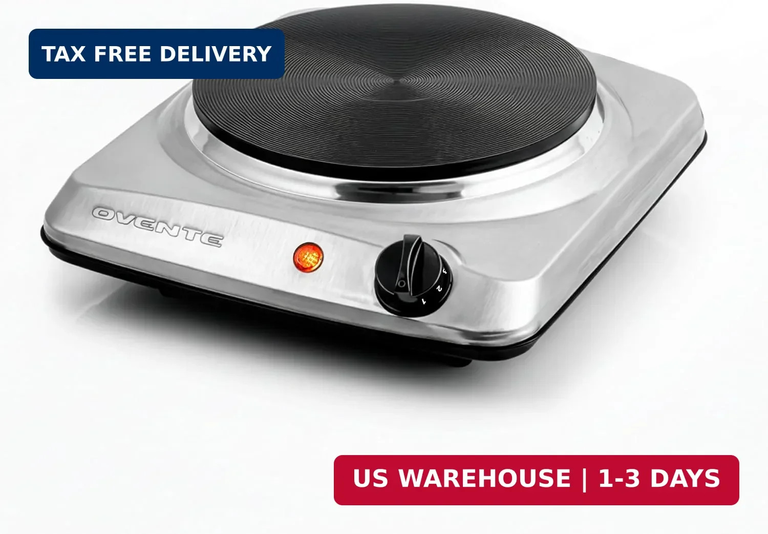 ELECTRIC COUNTERTOP SINGLE BURNER Cooktop Cast Iron Hot Plate Stove 1000W Cooker