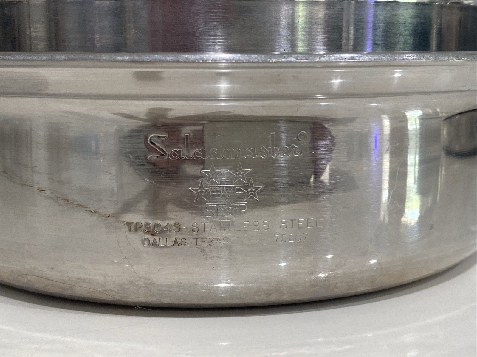 Saladmaster Cookware TP304S Stainless Steel Five Star 9”Fry/saute Pans With Lids