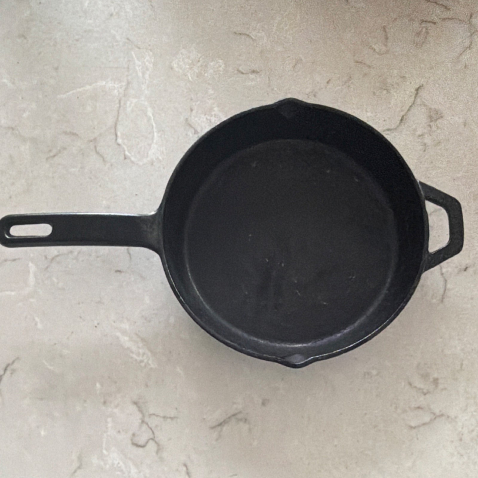 Nexgrill Cast Iron Double Handle Frying Pan Black Round Gas Electric Compatible