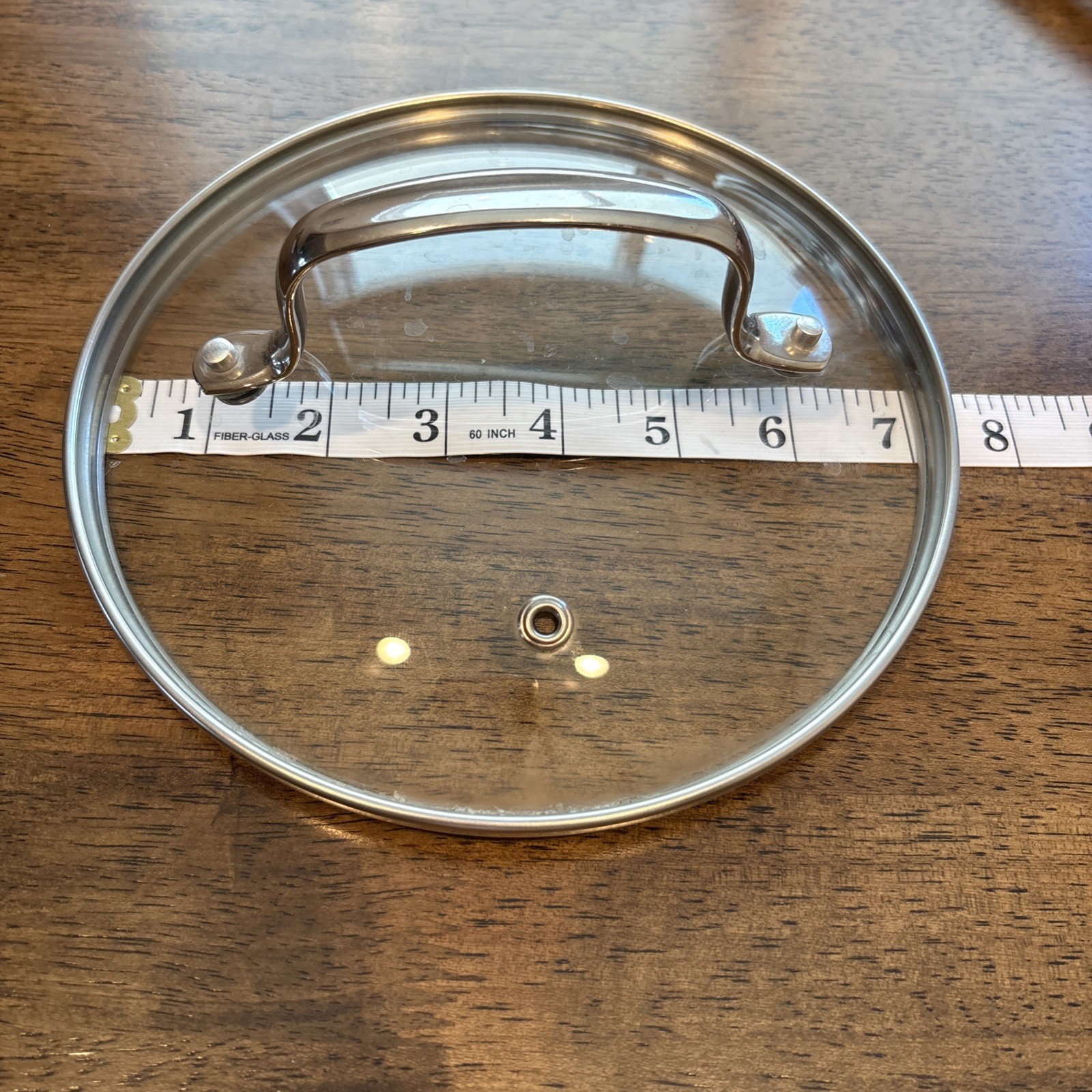 Round Glass Replacement Lid for Pot Pan Saucepan 7″ Inner