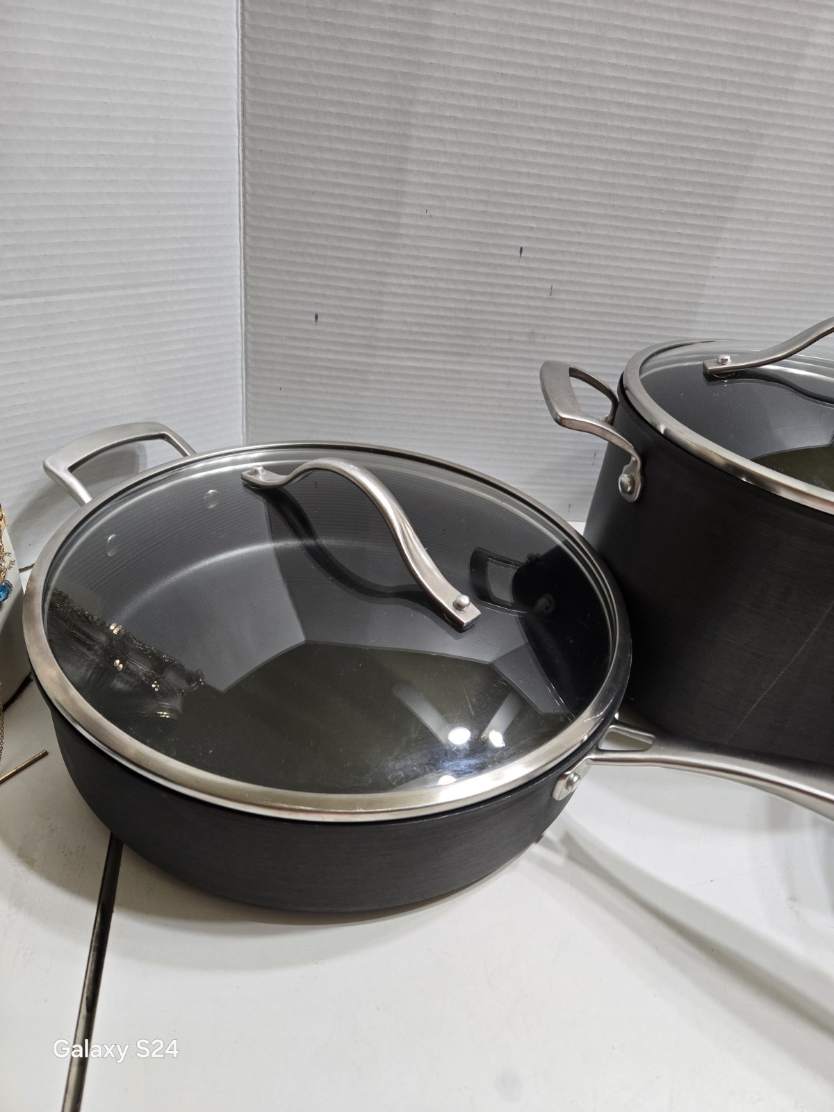 MEMBERS MARK PROFESSIONAL QUALITY 6 PIECES Hard Anodized Nonstick Cookware Set
