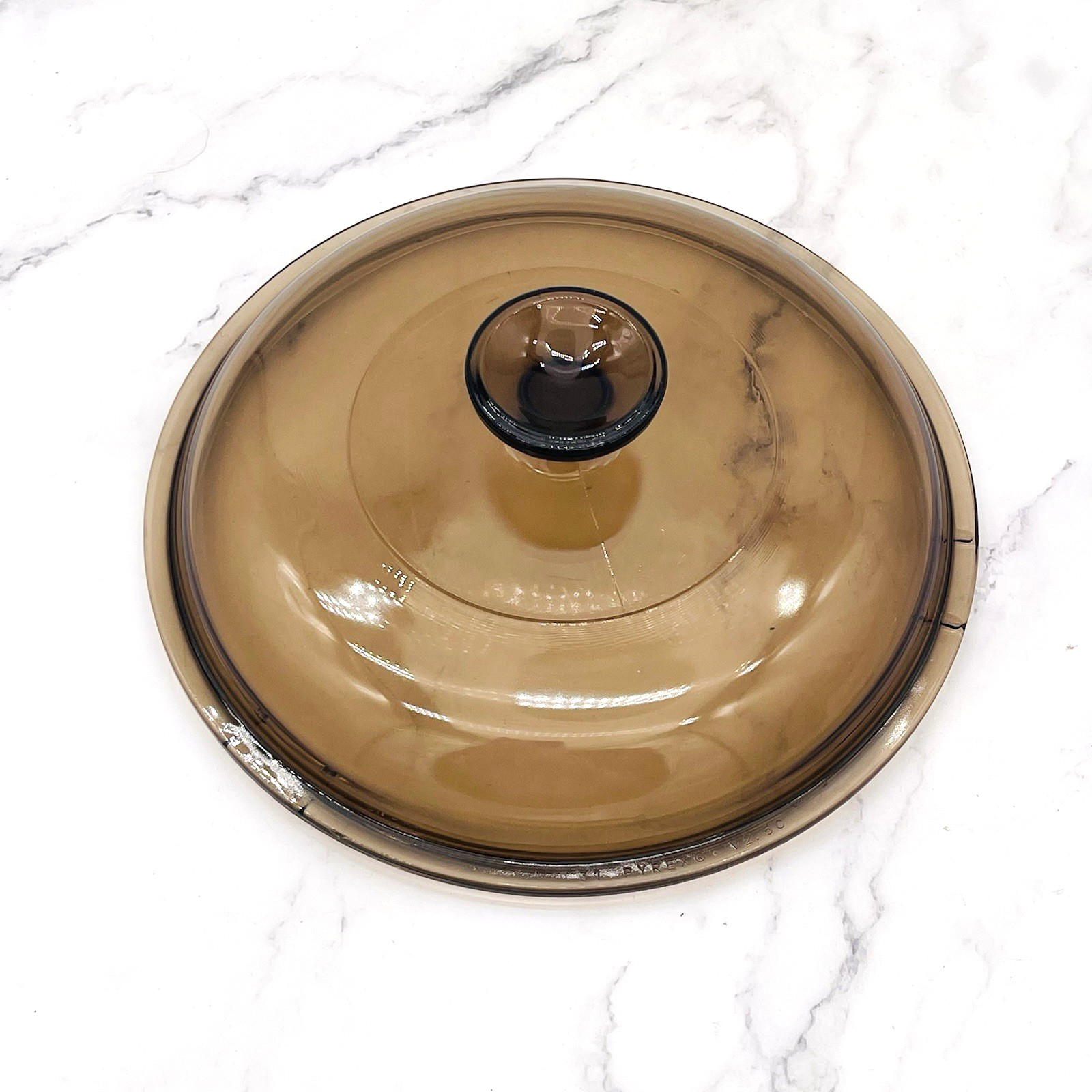 Pyrex Visions Replacement Lid V-2.5C Amber for 2.5 qt Saucepan Lid Only 8.25”