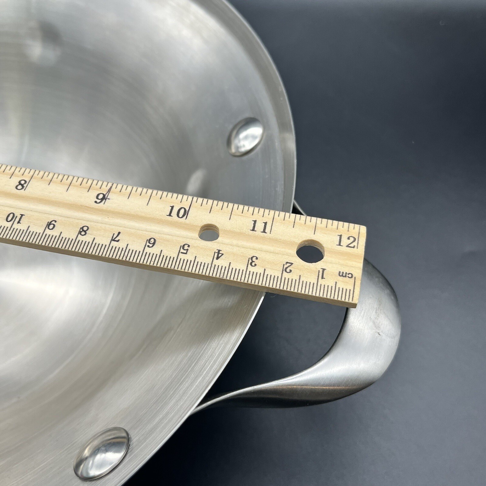 Calphalon Stainless Steel 11.25″ Double Boiler Insert # 104 Wok Pot 2 Handles