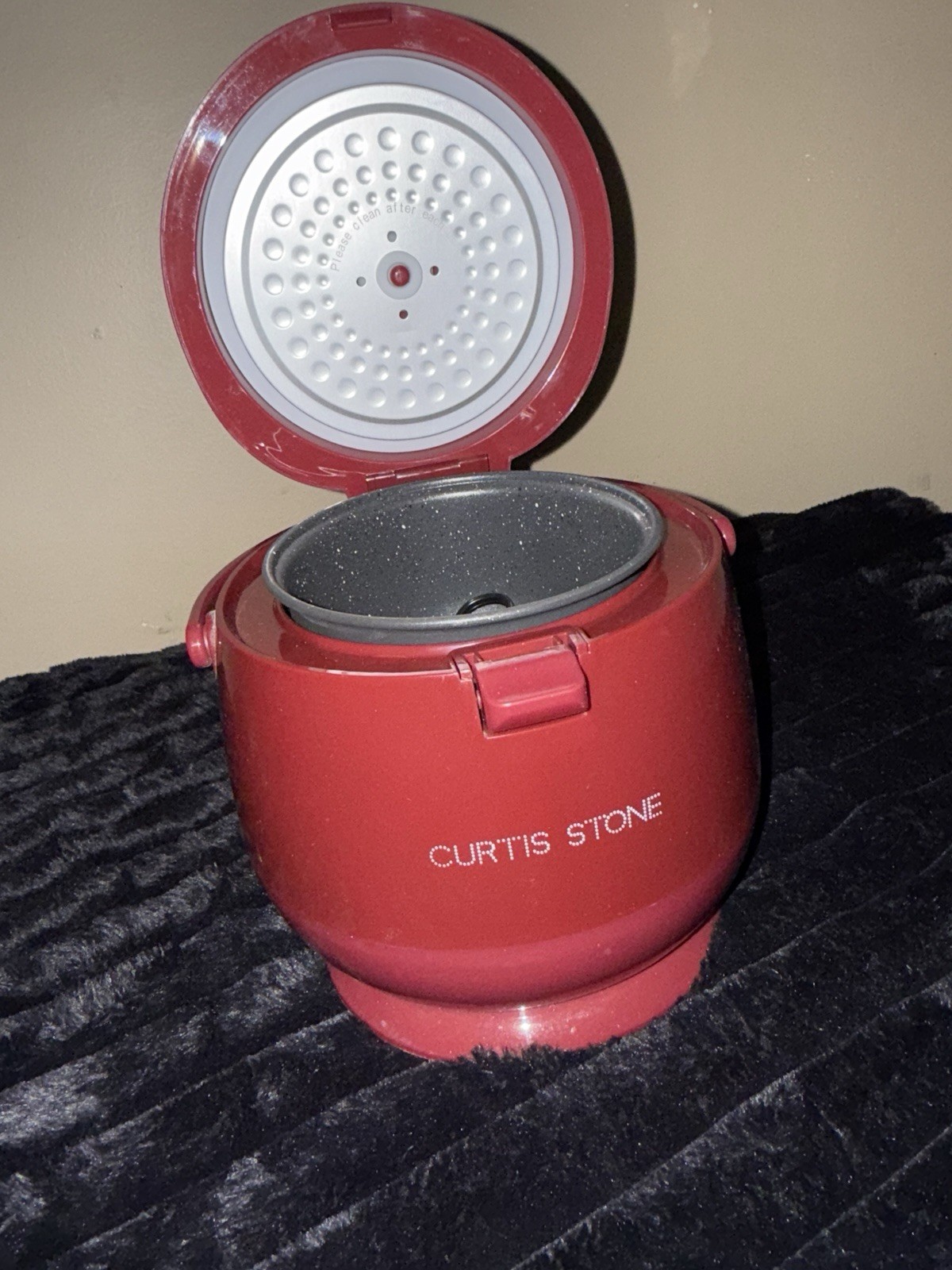 Curtis Stone Dura-Pan Nonstick Mini Multi-Cooker in red