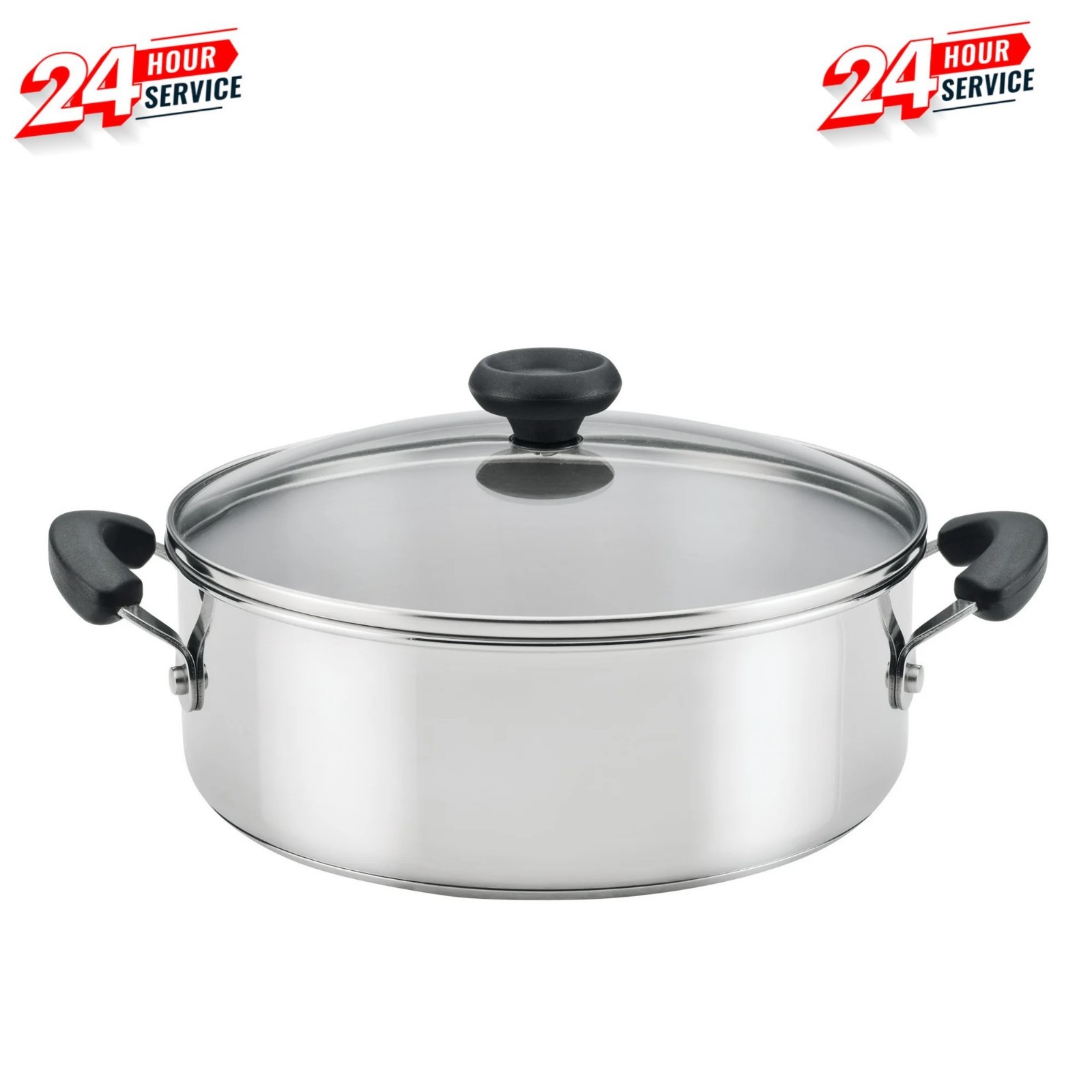 3.7Qt Traditional Natural Aluminum Colombian Caldero or Dutch Oven with Lid