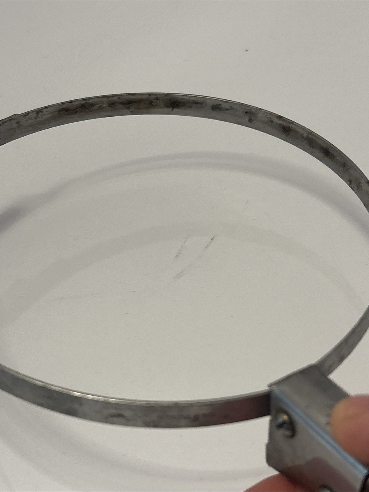 Vintage Pyrex Pot/Pan Flameware Replacement Part Glass Handle & Ring No 12