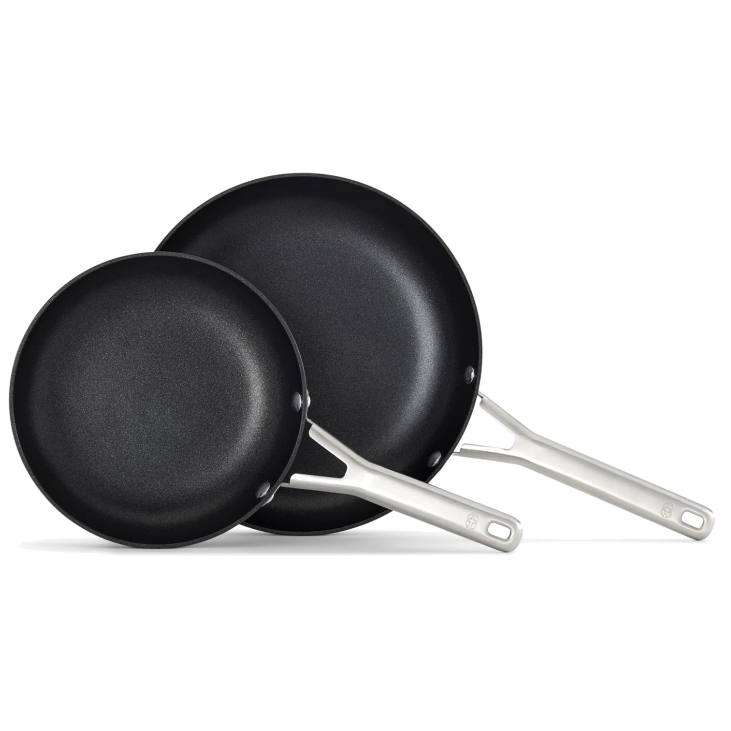 Hard-Anodized Nonstick Frying Pan Set 8 & 10 Inch Dishwasher Safe Aluminum M …