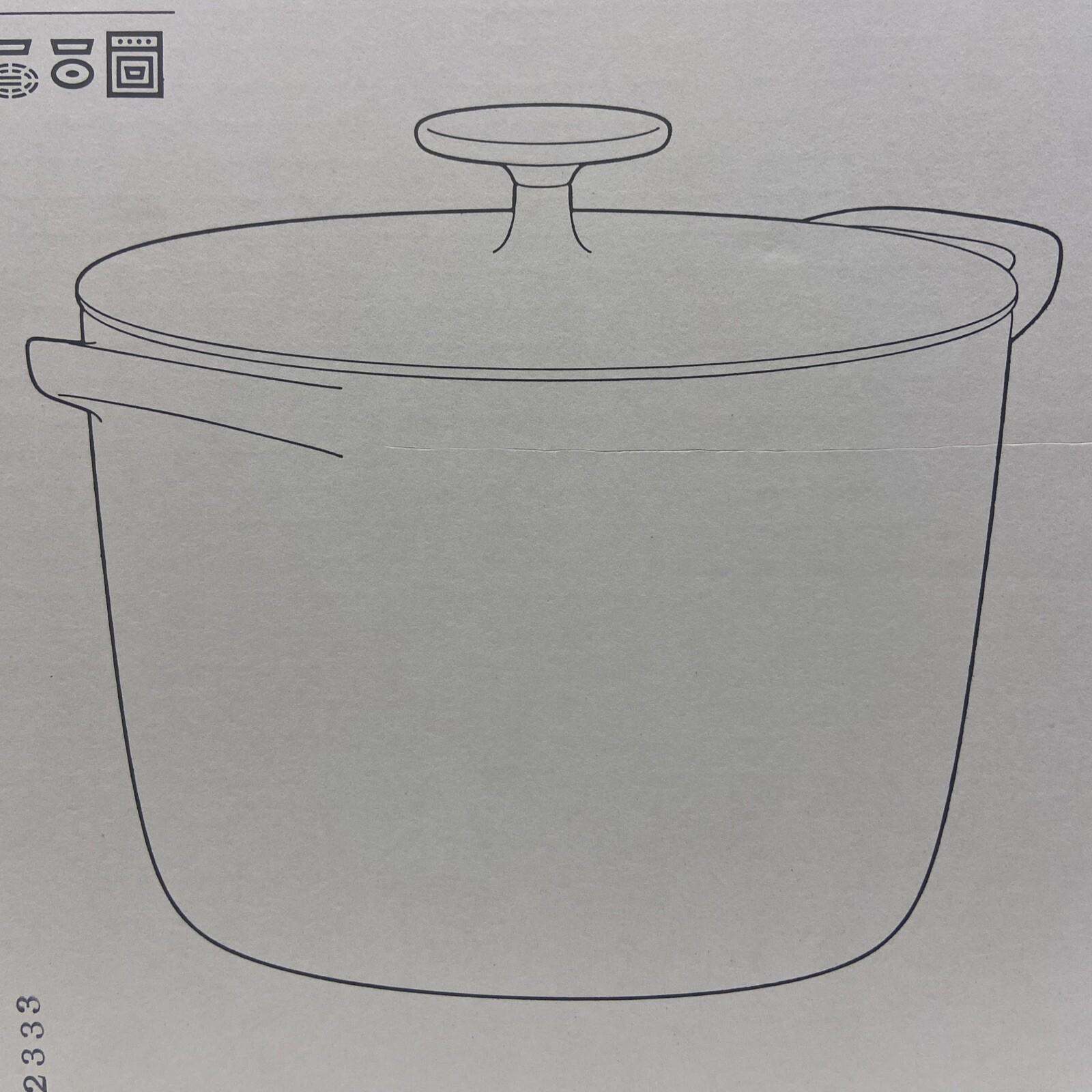 Brand New IKEA VARDAGEN Cast-Iron Matte Black Pot Lid 5 l (5.3 qt) 805.606.67