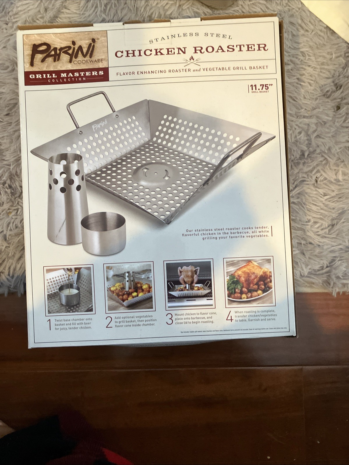 Parini Stainless Steel Chicken Roaster