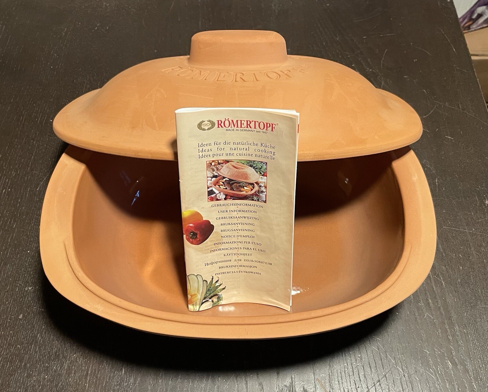 NEW! Römertopf Clay Roaster 3.7 Quarts (3.5 Liters) For Up To 4 People