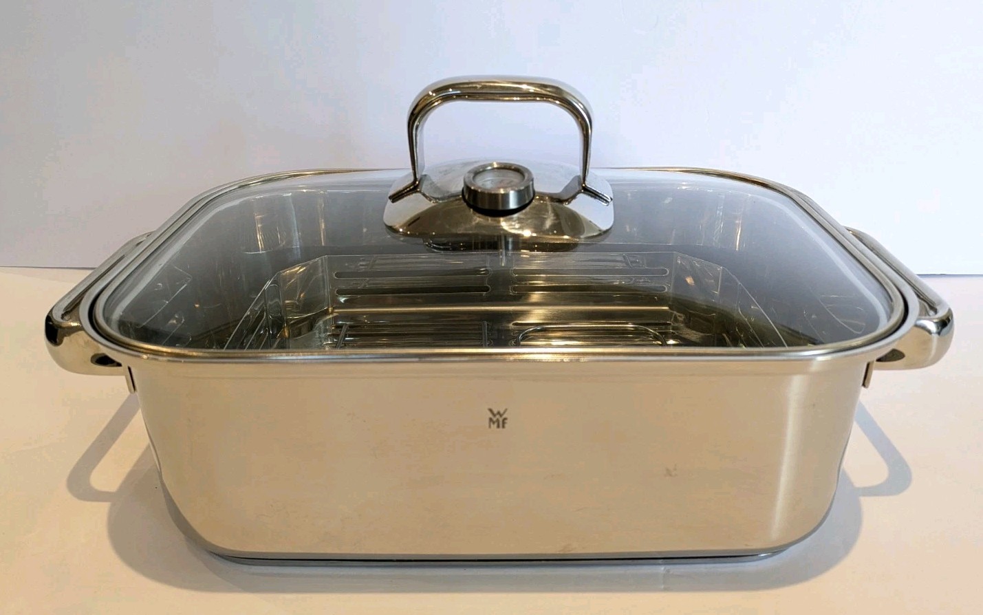 Cromargan WMF Vitalis Aroma Steaming Roasting Dish System, 3.5L, Stainless Steel