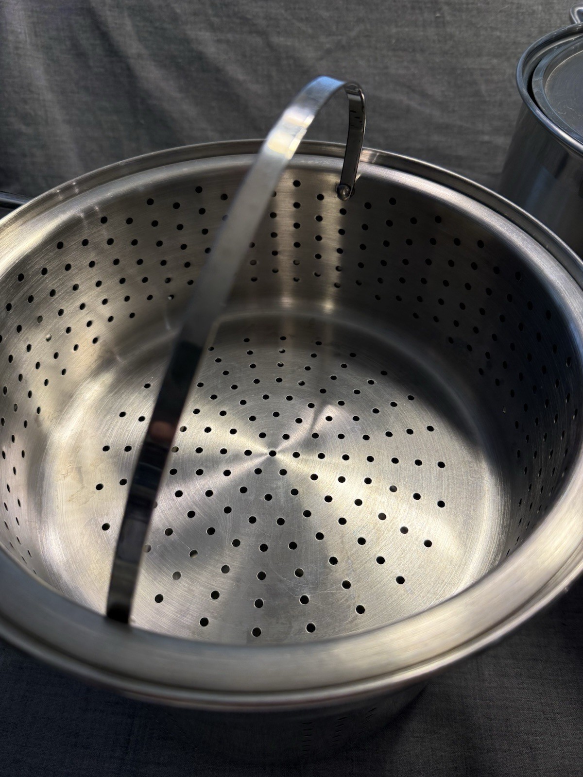 All-Clad Stainless Steel Multi Pot 4 Piece Pasta Strainers Steamer Metal
