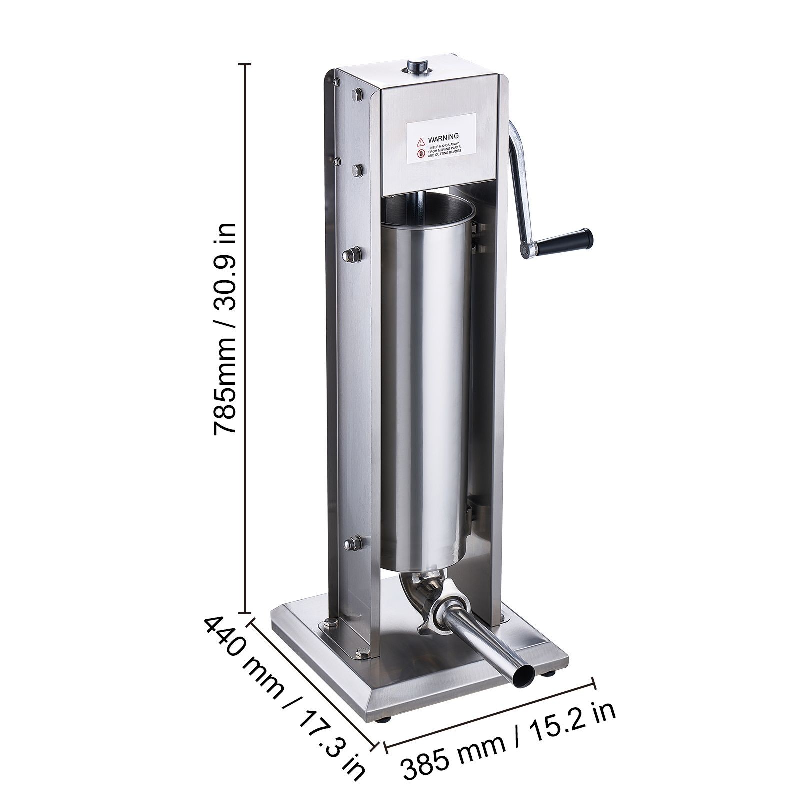 Commercial 7/15lbs 304SS Sausage Stuffer