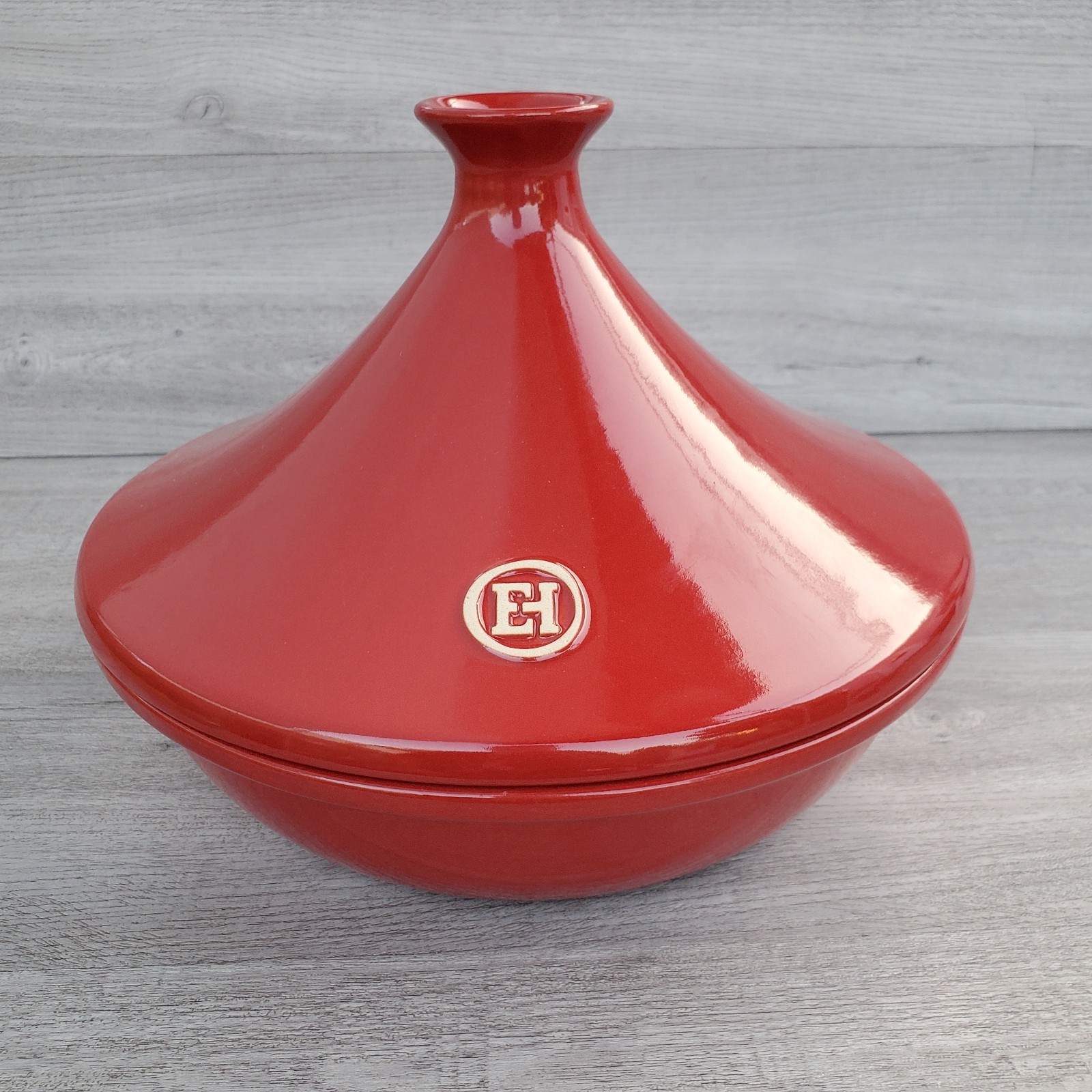 Tagine Burgundy Emile Henry Made in France Flame Ceramic, 26 cm 3.7 qt
