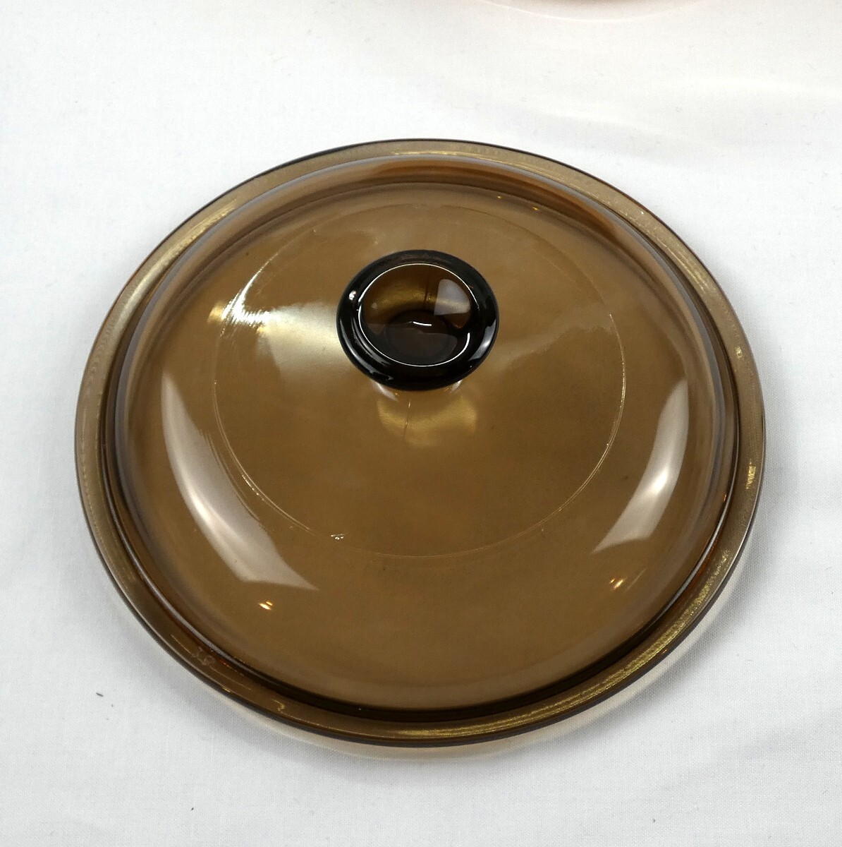 Corning Vision Amber Saucepan w Spout Glass 1 L w Pyrex Lid V-1-C USA