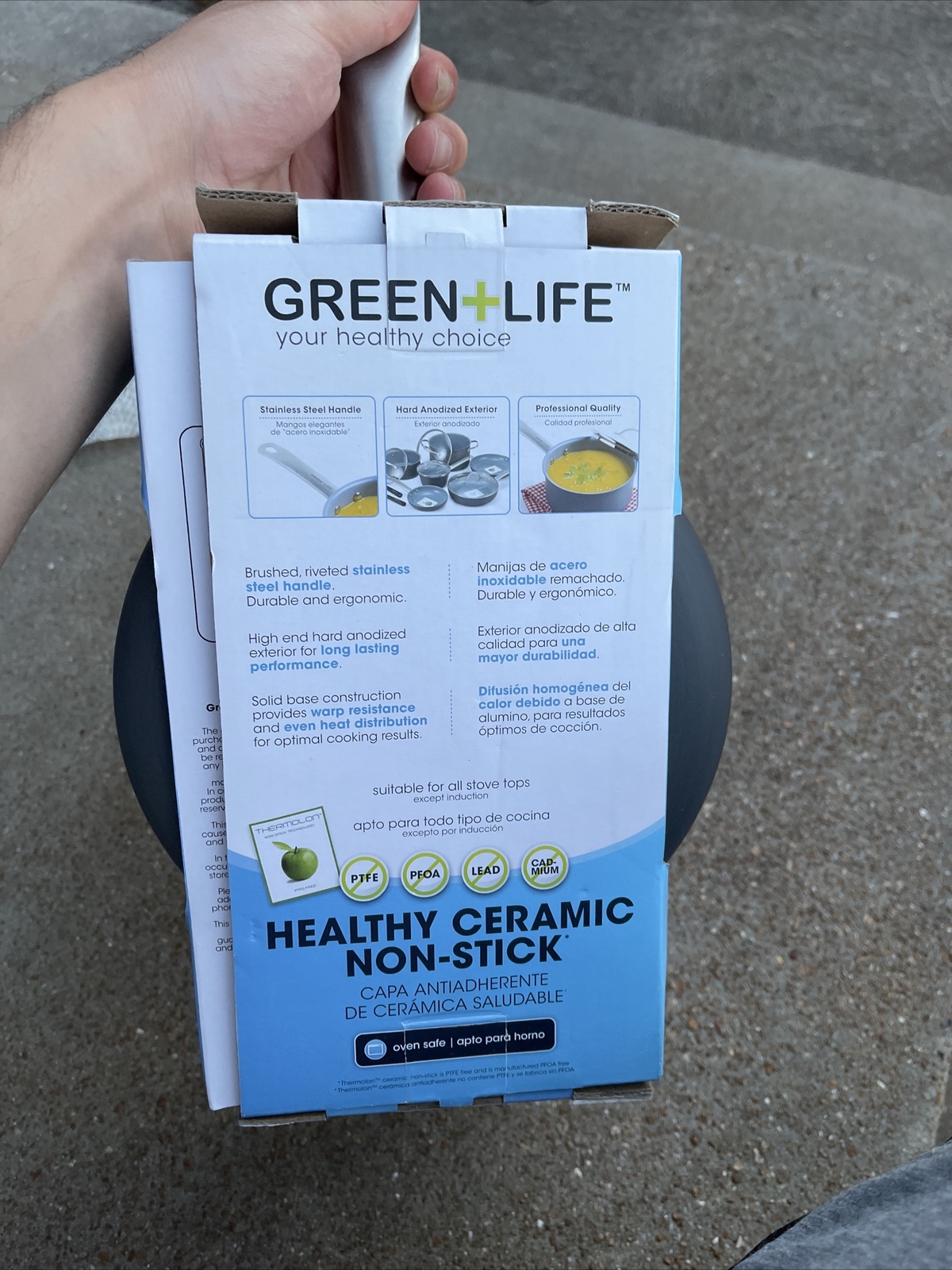 GreenLife Healthy Ceramic Nonstick, Saucepans with Lids, 2.2 Qt