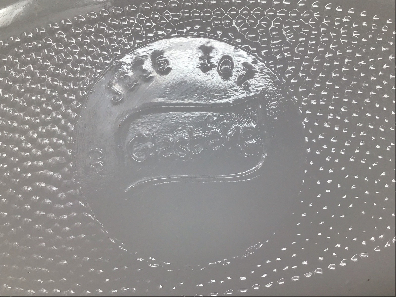 Glasbake Green Daisy Oval Casserole Dish NO Lid USA J235 Ovenware 10”x6” Vintage