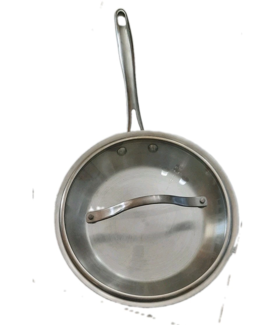 Kirkland Signature Prof 10″ Copper Core Stainless Skillet Saute Frying Pan w/Lid