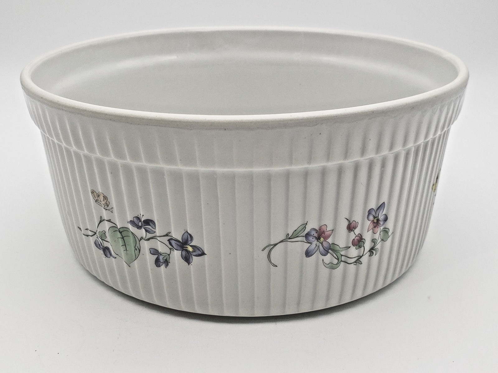 BIA Cordon Bleu Ceramic Casserole Baking Dish Flowers 8 cup