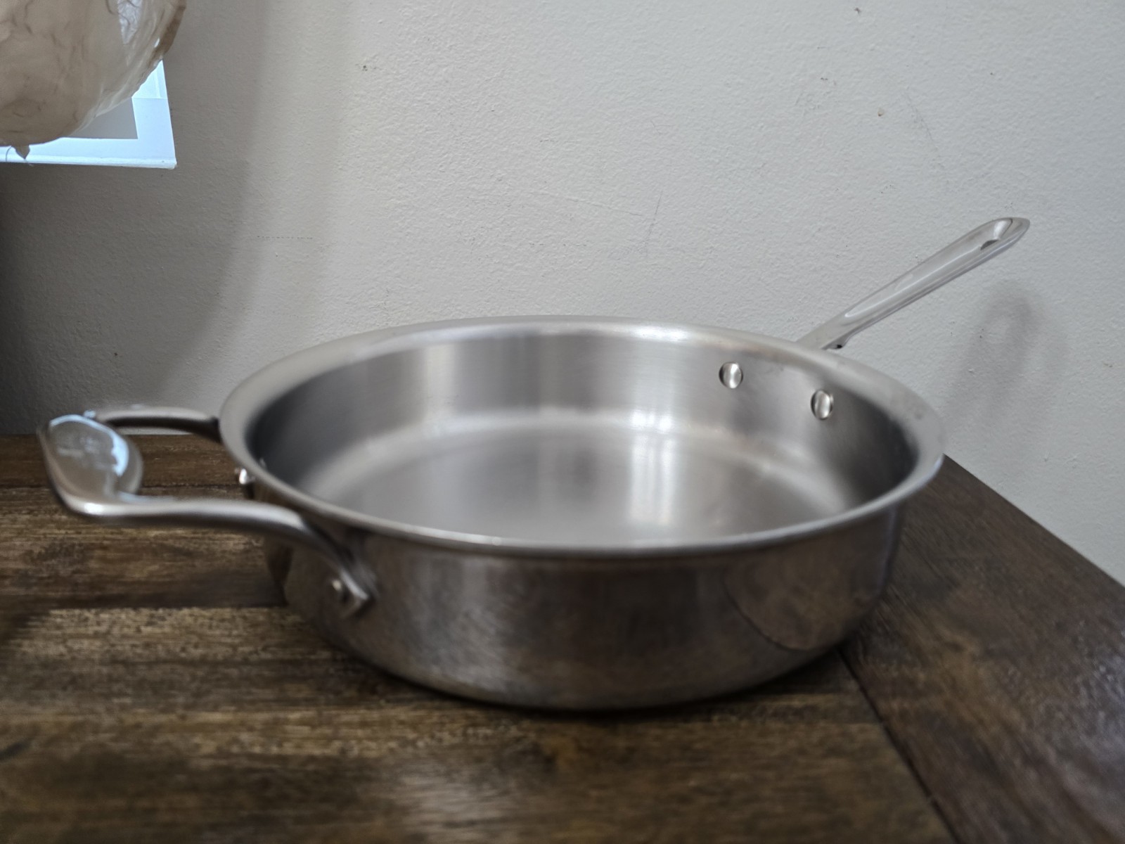 All Clad 11 Inch D5 Stainless Frying Sauté 4qt Pan NO LID