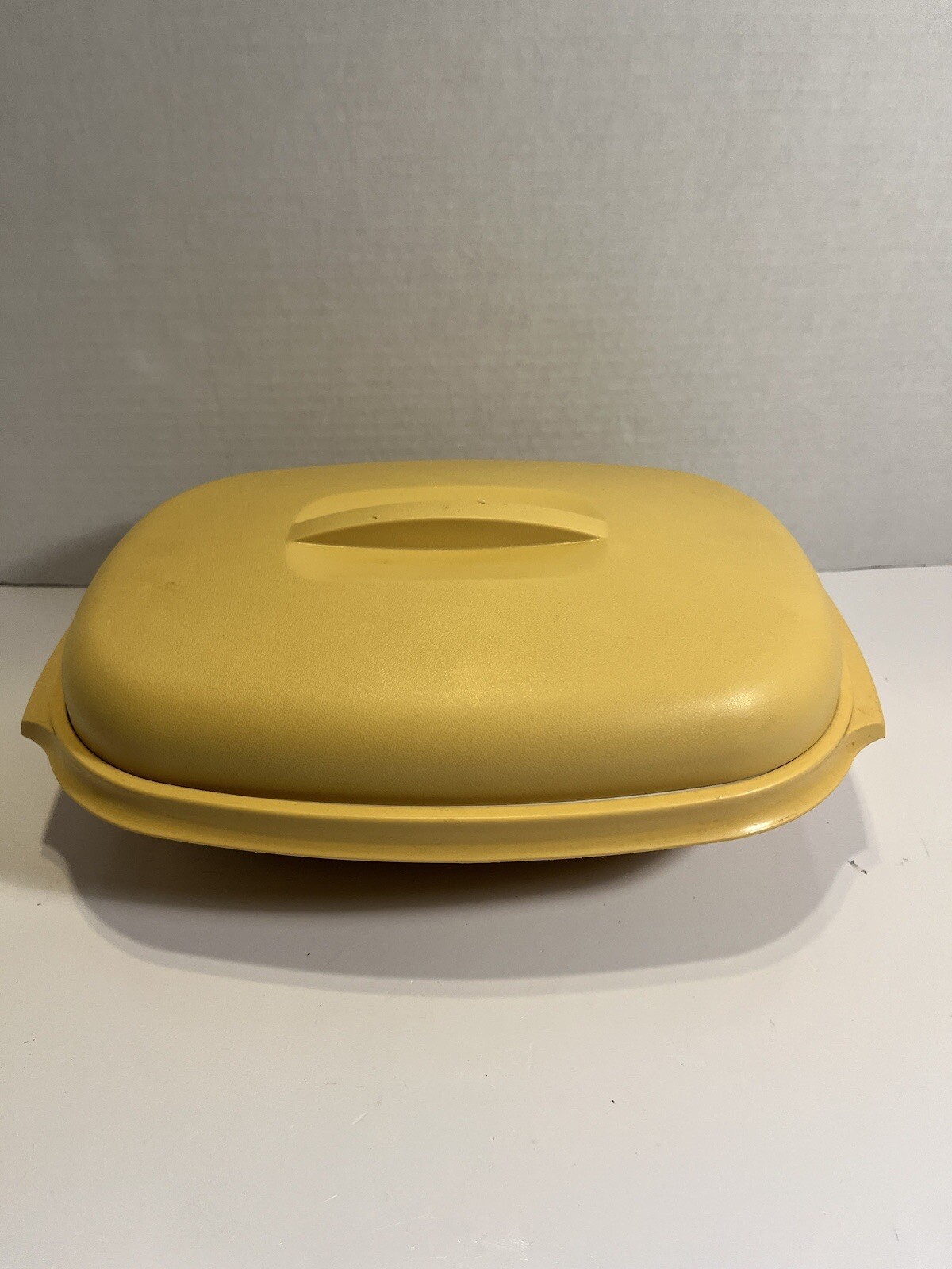 Vintage Tupperware #1273 harvest gold three-piece vegetable/rice steamer…