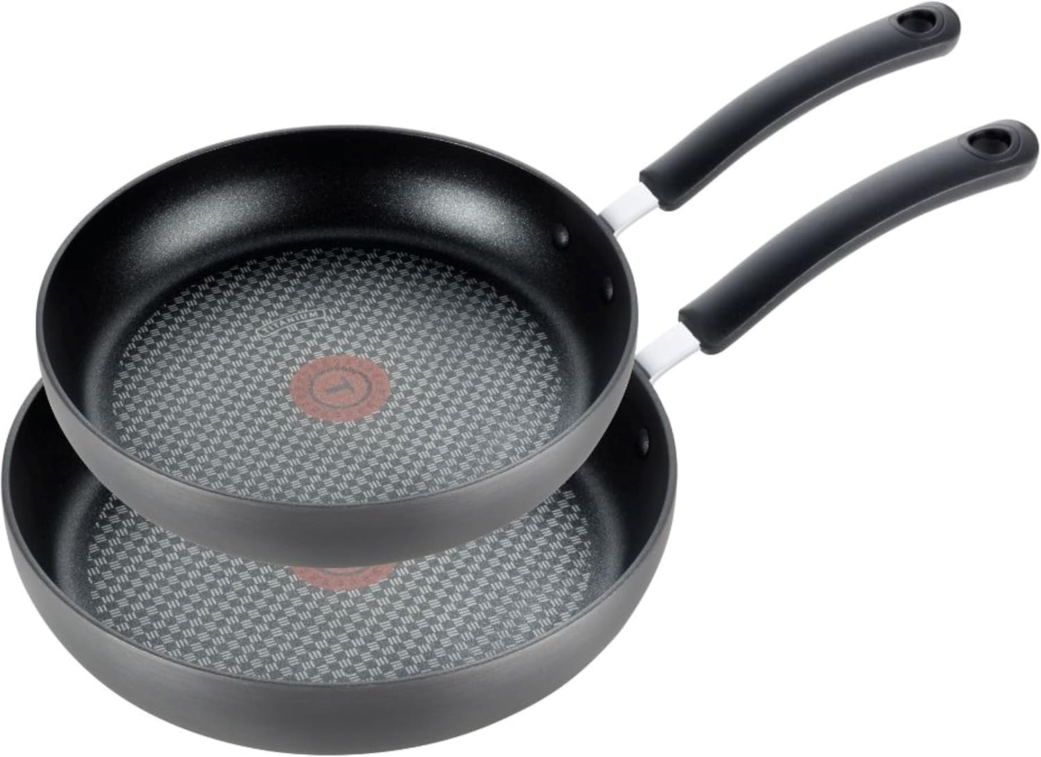 Ultimate Hard Anodized Nonstick Fry Pan Set 10 & 12 Inch Oven Broiler Safe 2 PC