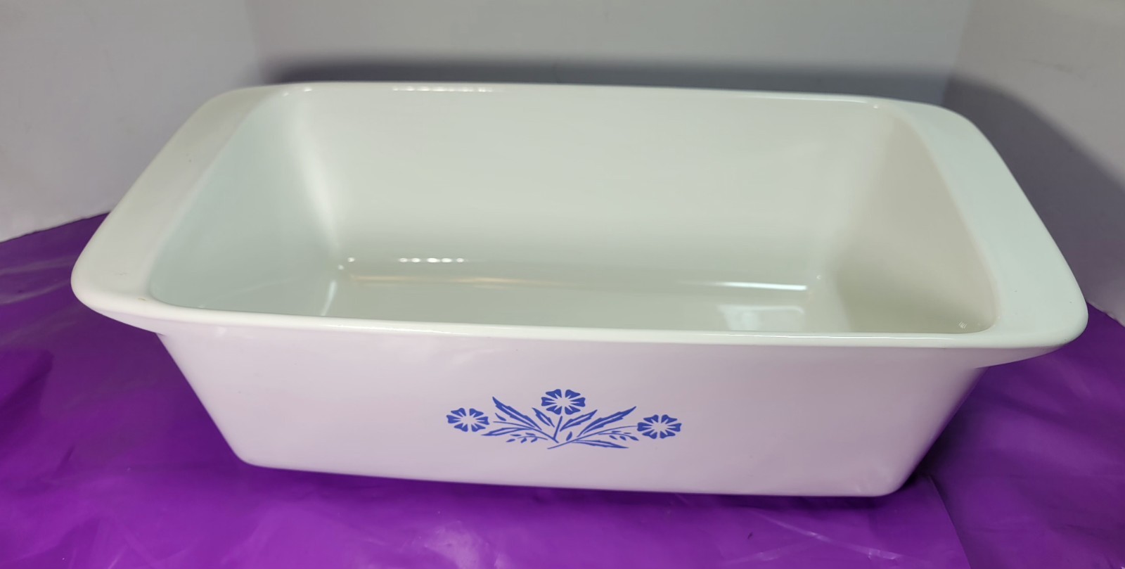 CorningWare Blue Cornflower P-315 B Loaf Pan 2 Quart 9″ x 5″ x 3″ Vintage