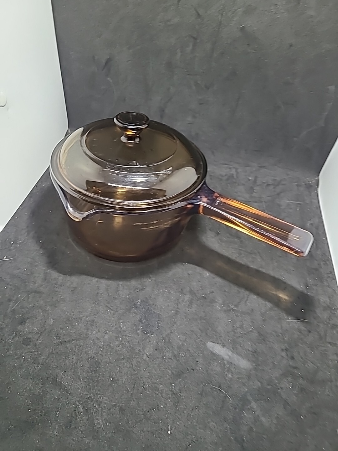Corning Vision Glass 1 Liter Sauce Pan with Pour Spout & Pyrex V-1-0 Lid