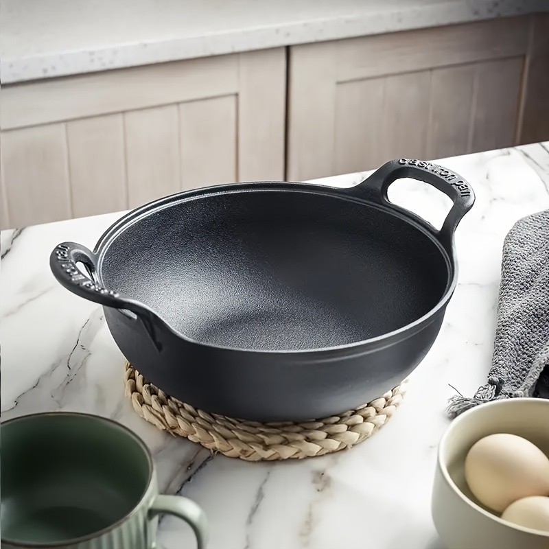 1/2pcs Versatile Pre-Seasoned Cast Iron