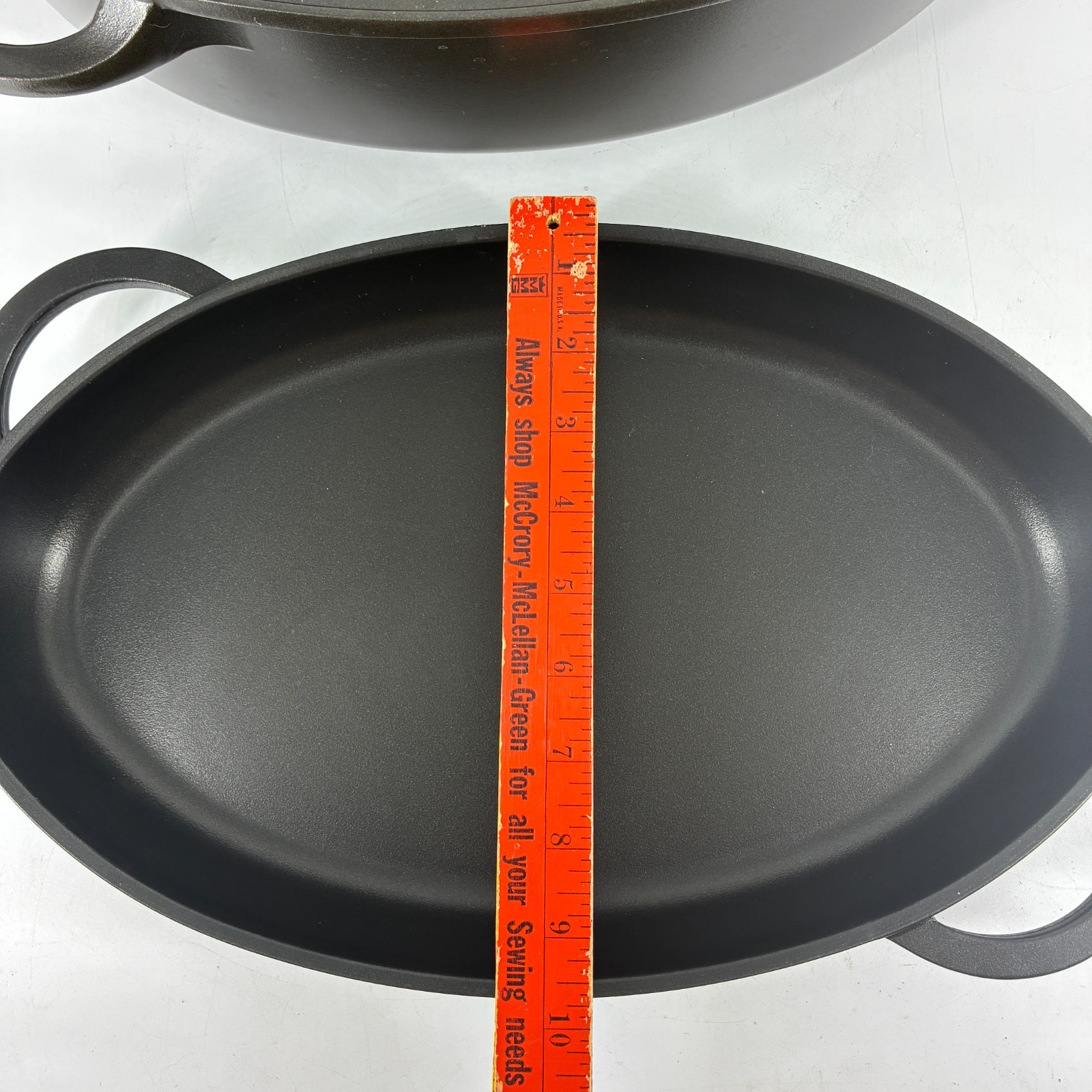 Berndes Oval Roaster Dutch Oven 15 Inch Black Cast Aluminum Made in Germany