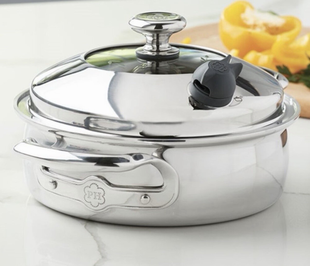 Princess house Vida Sana Stainless Steel 2.5-Qt Round Casserole