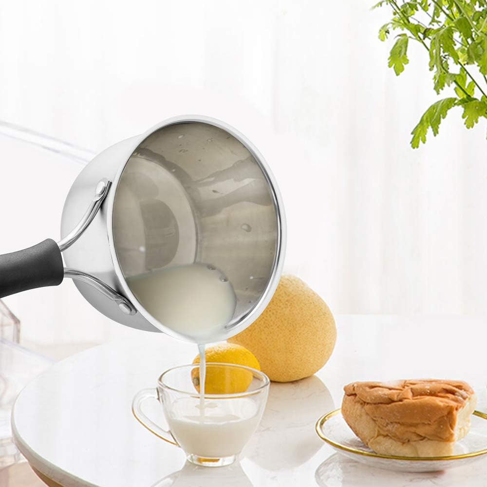Teamfar Saucepan with Lid, 2 Qt Sauce Cooking Pot Milk Pan Stainless Steel, Prof