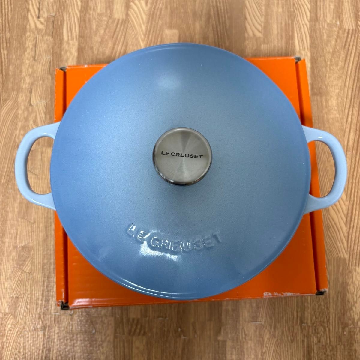 Le Creuset Marmite 18cm 7 in 1.5 Qt Coastal Blue Soup Pot Enamel Cast Iron