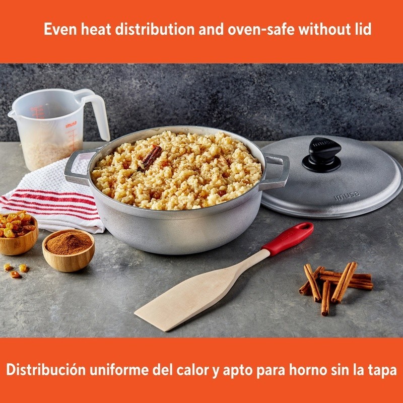 Versatile 3.7Qt Aluminum Caldero Cookware W/ Lid Stews Soups Beans Rice New
