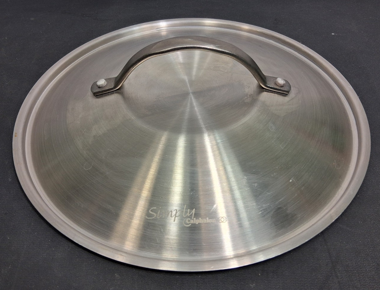 Simply Calphalon Stainless Steel Pot Pan Replacement Lid Only 10.25″ Inch Outer