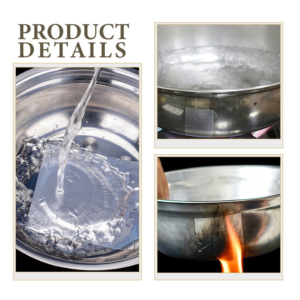 20 Sheets Heavy Duty Tin Foil Aluminum Pan Sizes Chart Cooking Pots Patch