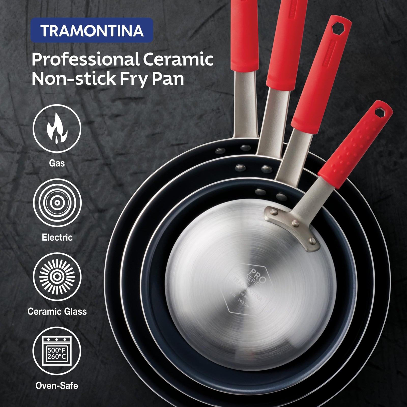 8 Inch Nonstick Ceramic Fry Pan Compact Ideal for Everyday Cooking