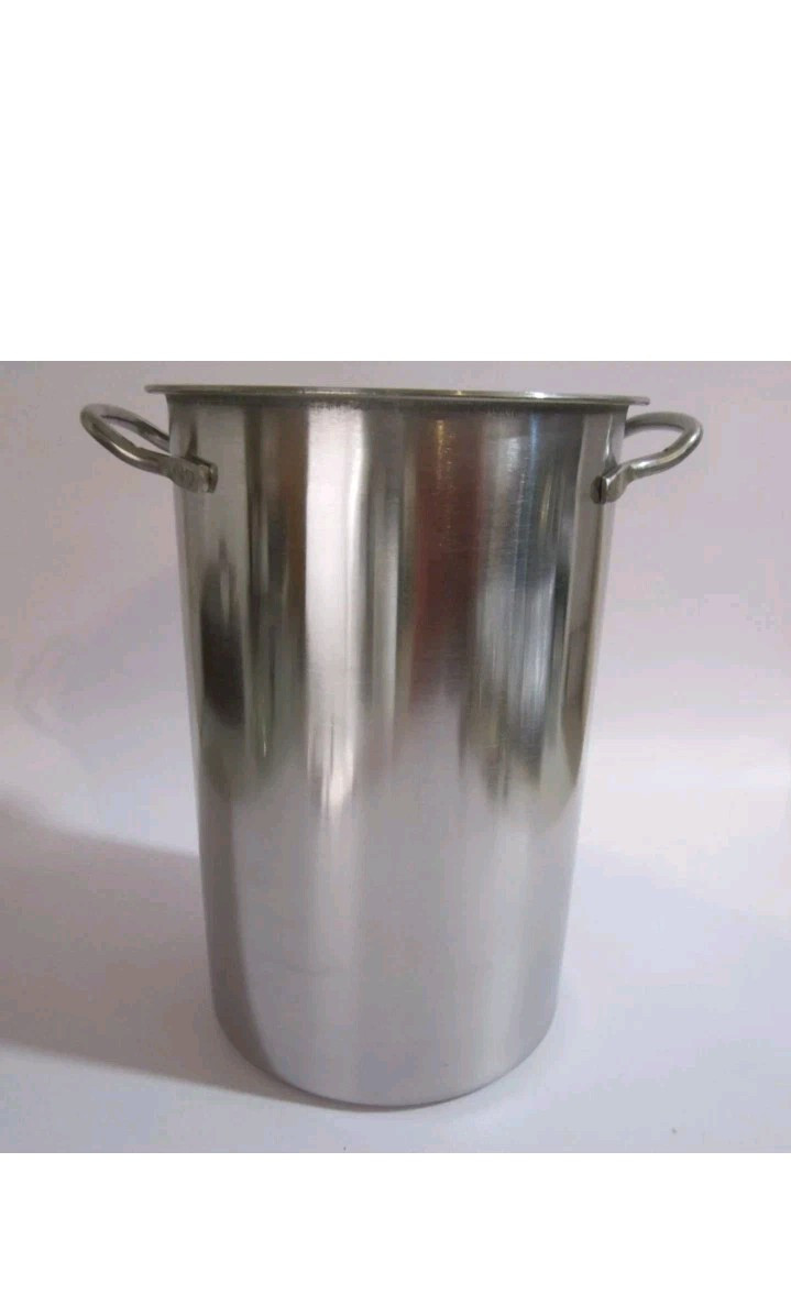Stainless Steel Asparagus Steamer Pot & Basket Never Used 9 Inches Tall