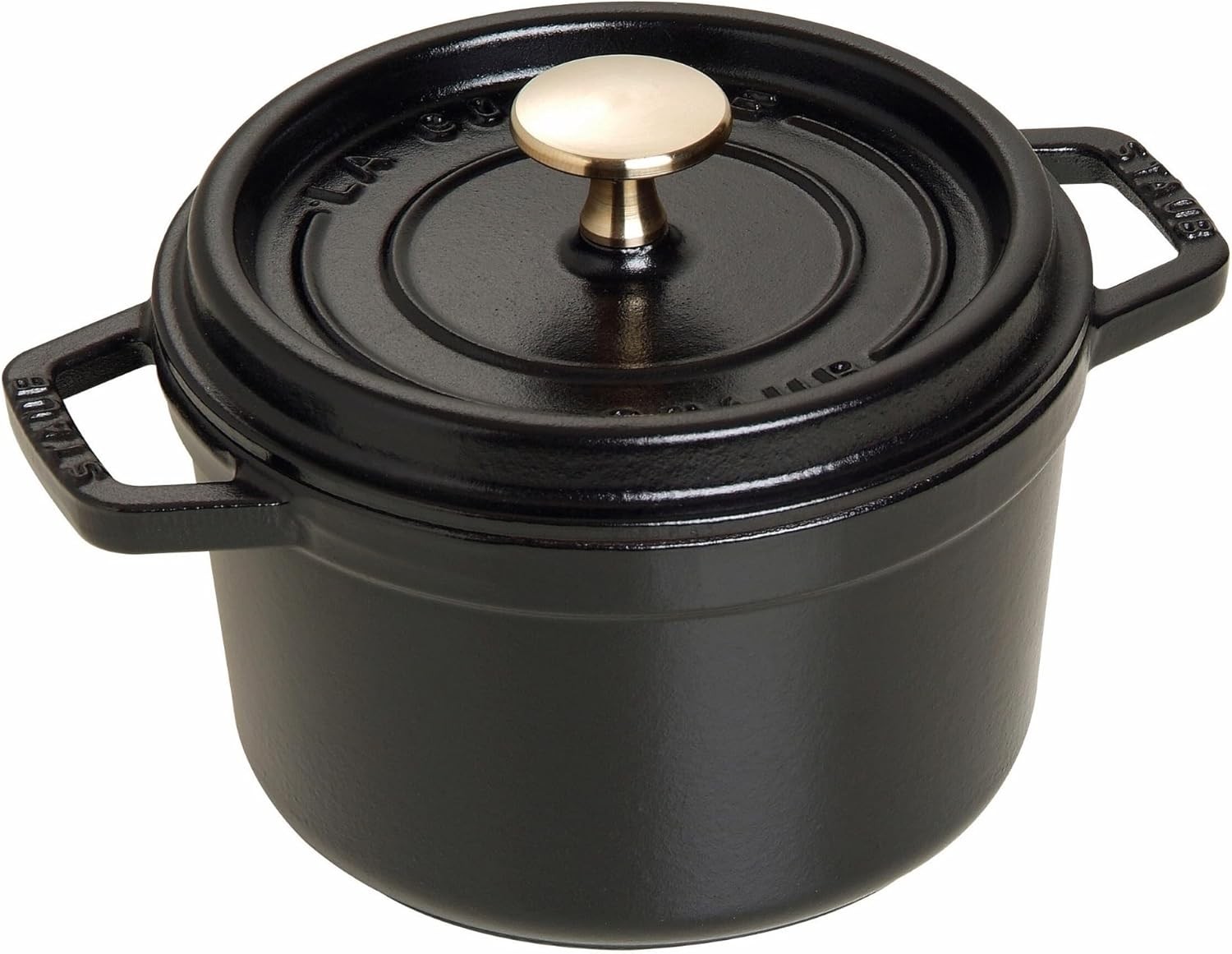 Cast Iron Dutch Oven 1.25-qt Round Cocotte, Made in France, Serves 1, Matte