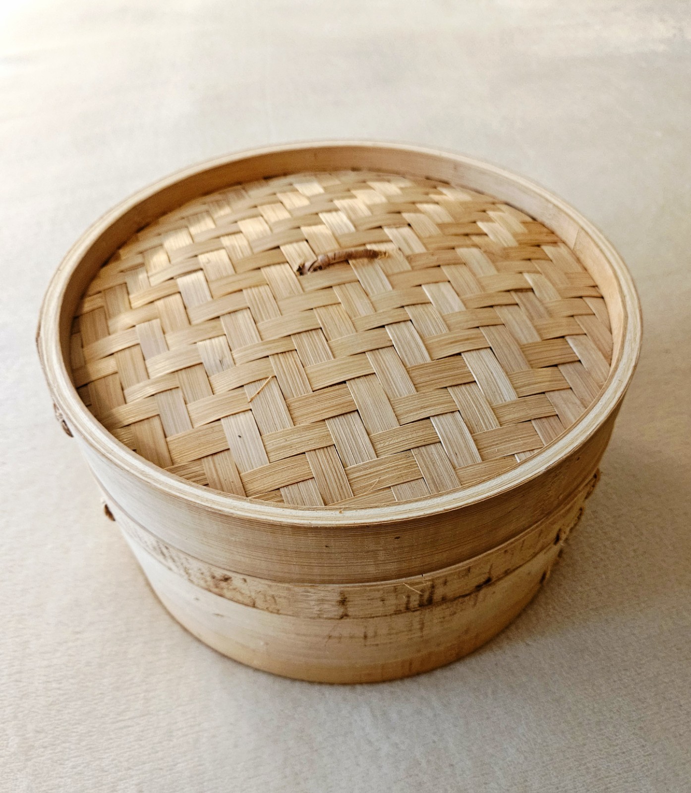 10″ Natural Bamboo 2-Tier Steamer with 4 Chopsticks & Approx 35 Paper Liners